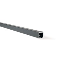 Lisse de finition haute anthracite pour clôture avec poteau aluminium