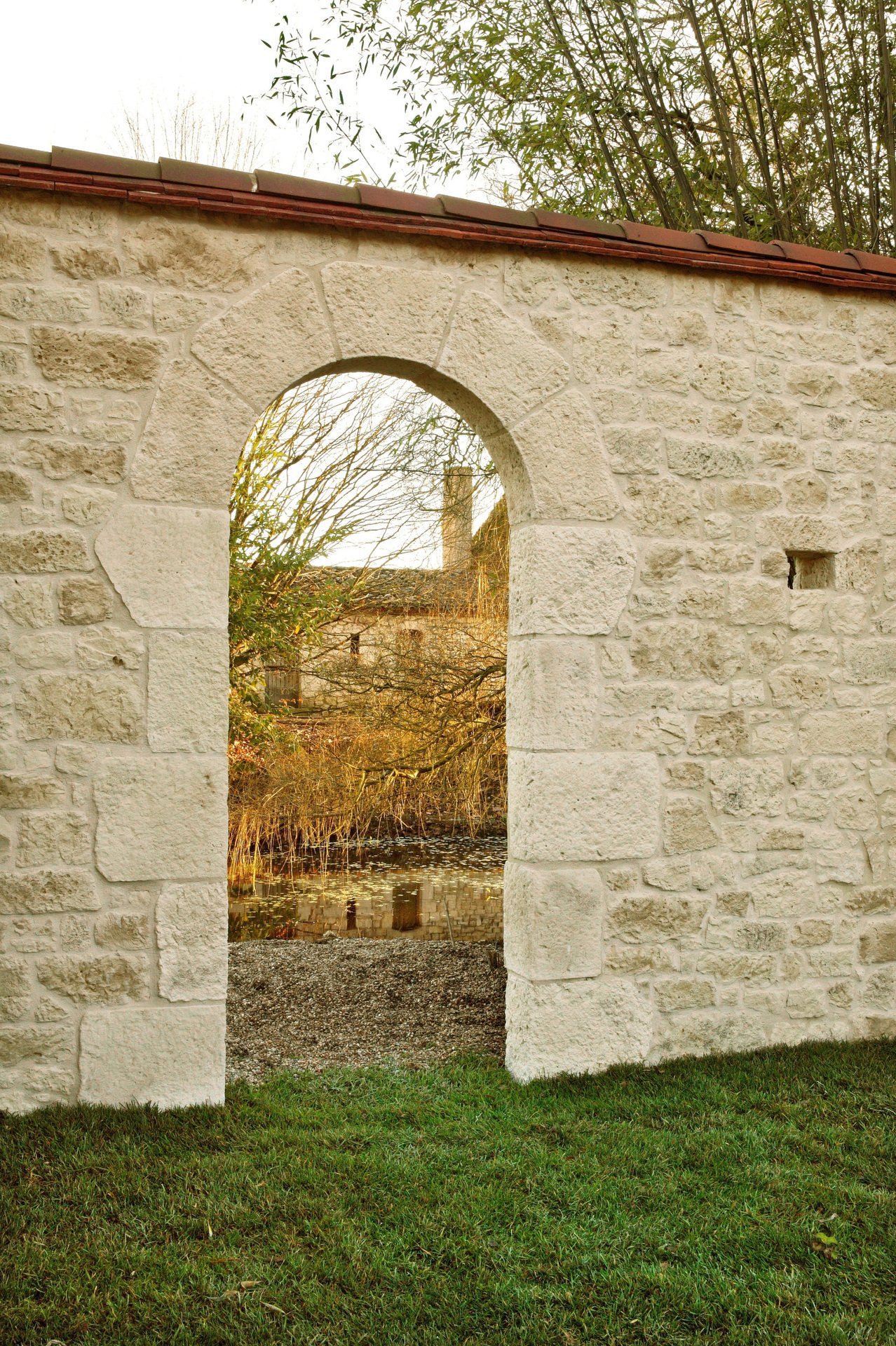 Demi-chaîne d'angle Manoir ton naturel