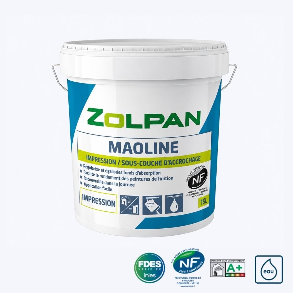Impression et sous-couche d'accrochage Zolpan Maoline, seau de 15 L