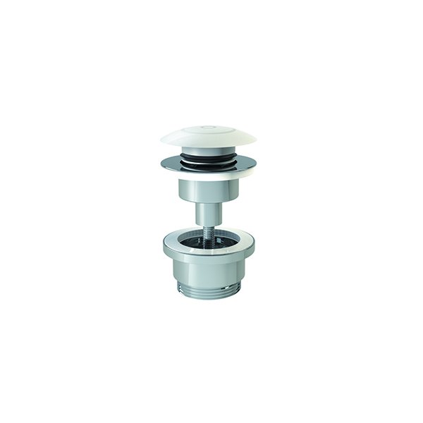 Bonde de vidage clic-clac blanc mat