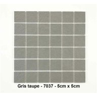 Mosaique lisse, Gris taupe , carreaux de 5 cm, rouleau de 30 cm x 30 cm
