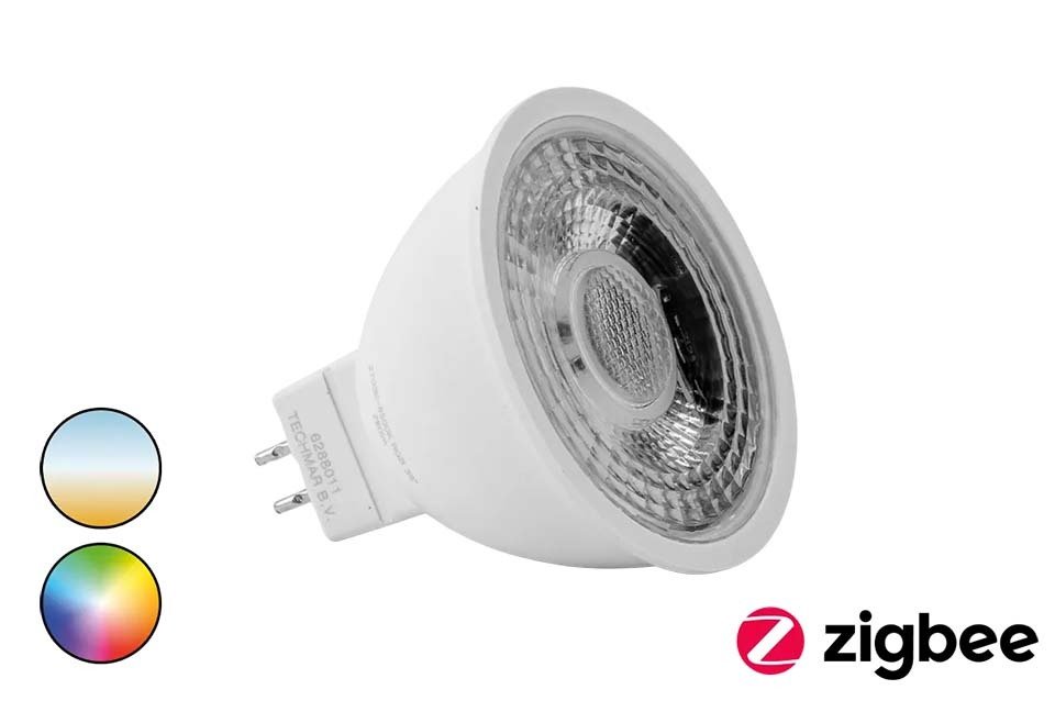Ampoule MR16 LED 5W, couleur bleu, rouge ou blanc chaud