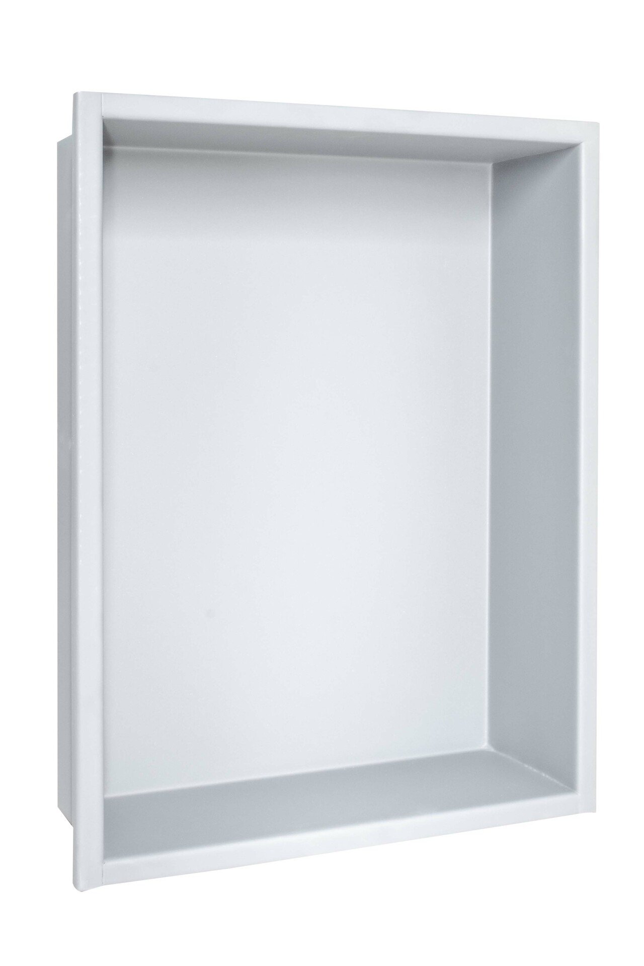 Niche inox 80 x 30 cm encastrable de couleur blanche
