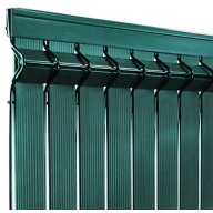 Kit d'occulation PVC vert pour grillage rigide de 1,73 m de hauteur (pour 1 panneau)