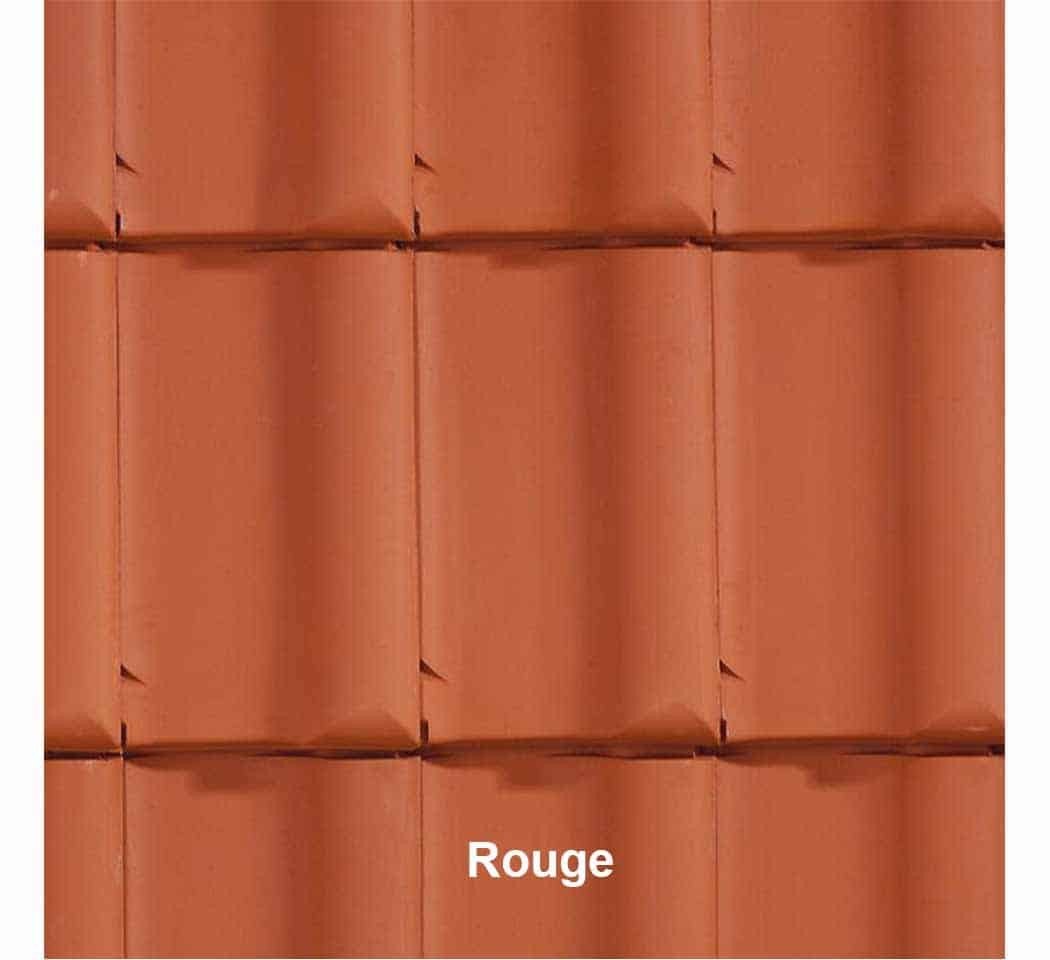 Tuile PANNE très faible pente couleur rouge