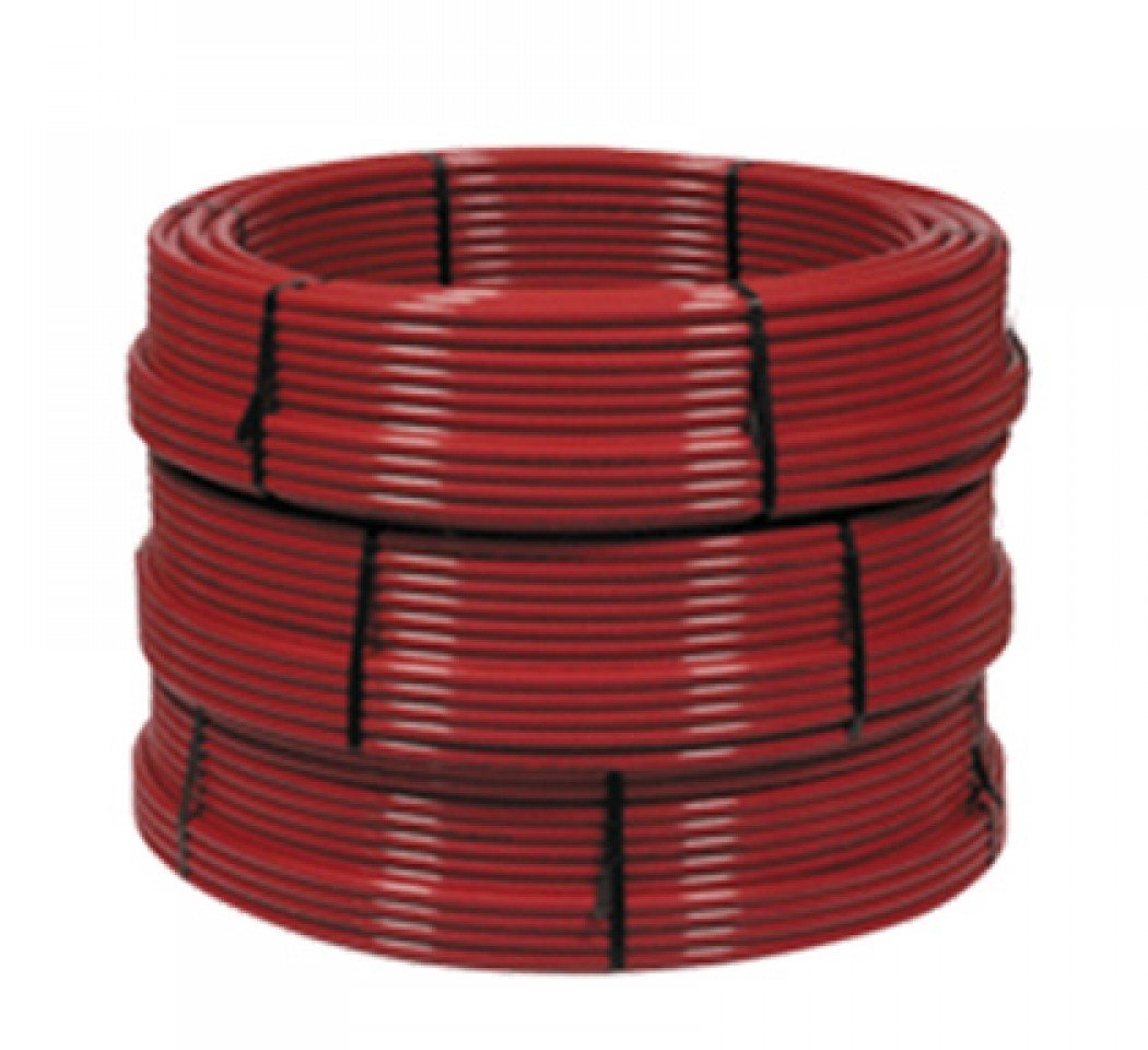 Tube PER Ø 25 mm x 100 m, rouge