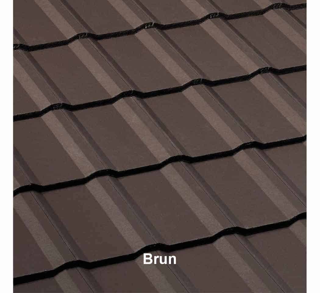 Tuile béton PERSPECTIVE couleur brune
