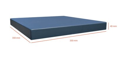 Vignette Chapeau de pilier plat 35 cm x 35 cm anthracite sablé