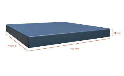 Vignette Chapeau de pilier plat 40 cm x 40 cm anthracite sablé