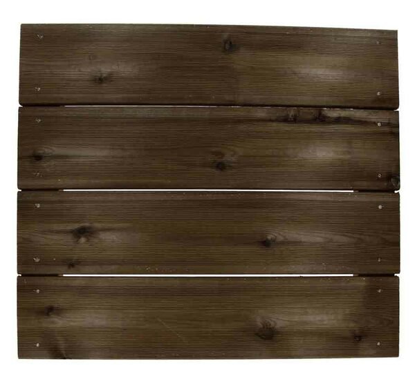 Lame de terrasse 35 x 170 mm, pin du nord, traité CL4 - marron - profil rainuré