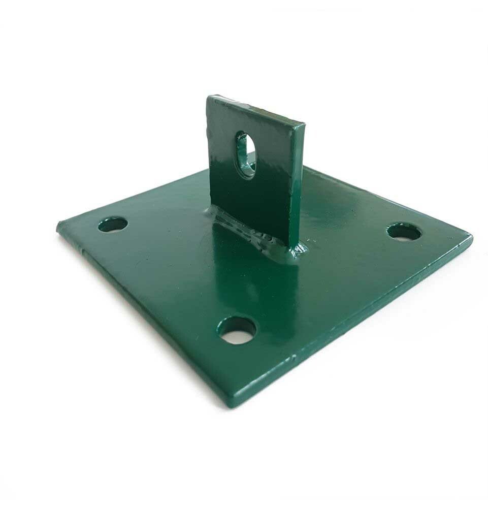 Platine de fixation verte à visser pour jambe de force en T