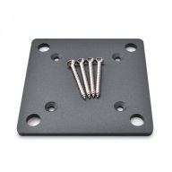Platine de fixation anthracite pour poteau PREMIUM