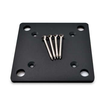 Vignette Platine de fixation noire pour poteau PREMIUM