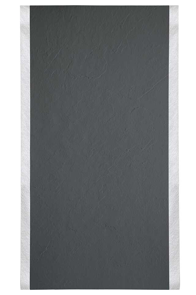 Panneau d'habillage mural 250 x 120 cm x 3 mm , résine imitation ardoise couleur gris ardoise