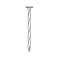 Pointe tête plate carré torsadé, 2.5 mm x 50 mm