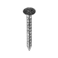Pointe tête extra large carrée crantée cuivre, 3 mm x 30 mm