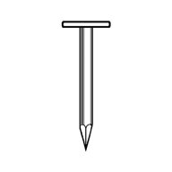 Pointe tête extra large galvanisée à chaud, 2,5 mm x 27 mm