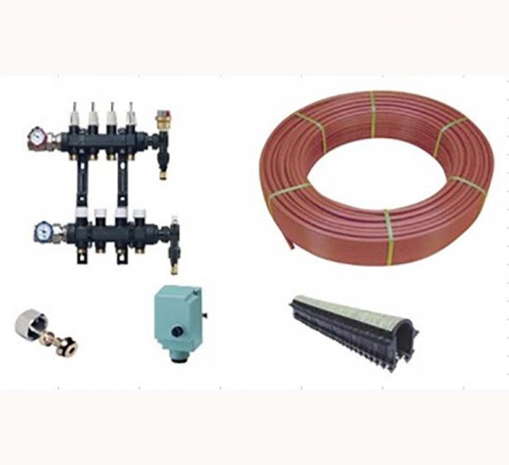 Kit plancher chauffant hydraulique 90 m² – Collecteur polymère – PER BAO
