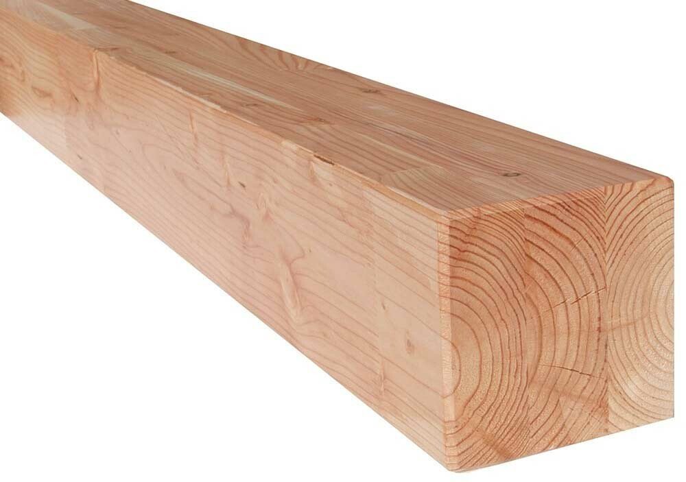 Poteau contrecollé en douglas 140 x 140 mm, 13 m, non traité