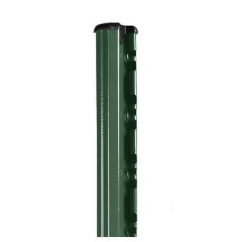 Vignette Poteau à encoche pour grillage rigide couleur vert, hauteur 287 cm