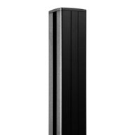 Poteau de clôture aluminium noir PREMIUM - hauteur 2.60 m, recoupable