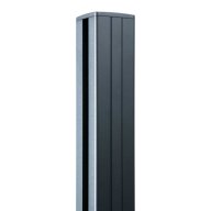 Poteau de clôture aluminium anthracite PREMIUM - hauteur 3.20 m, recoupable