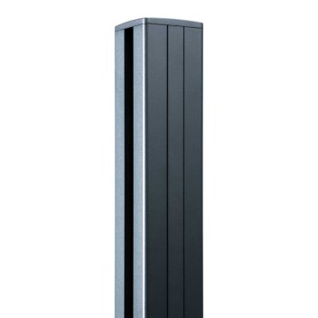 Vignette Poteau de clôture aluminium anthracite PREMIUM - hauteur 1.88 m, recoupable