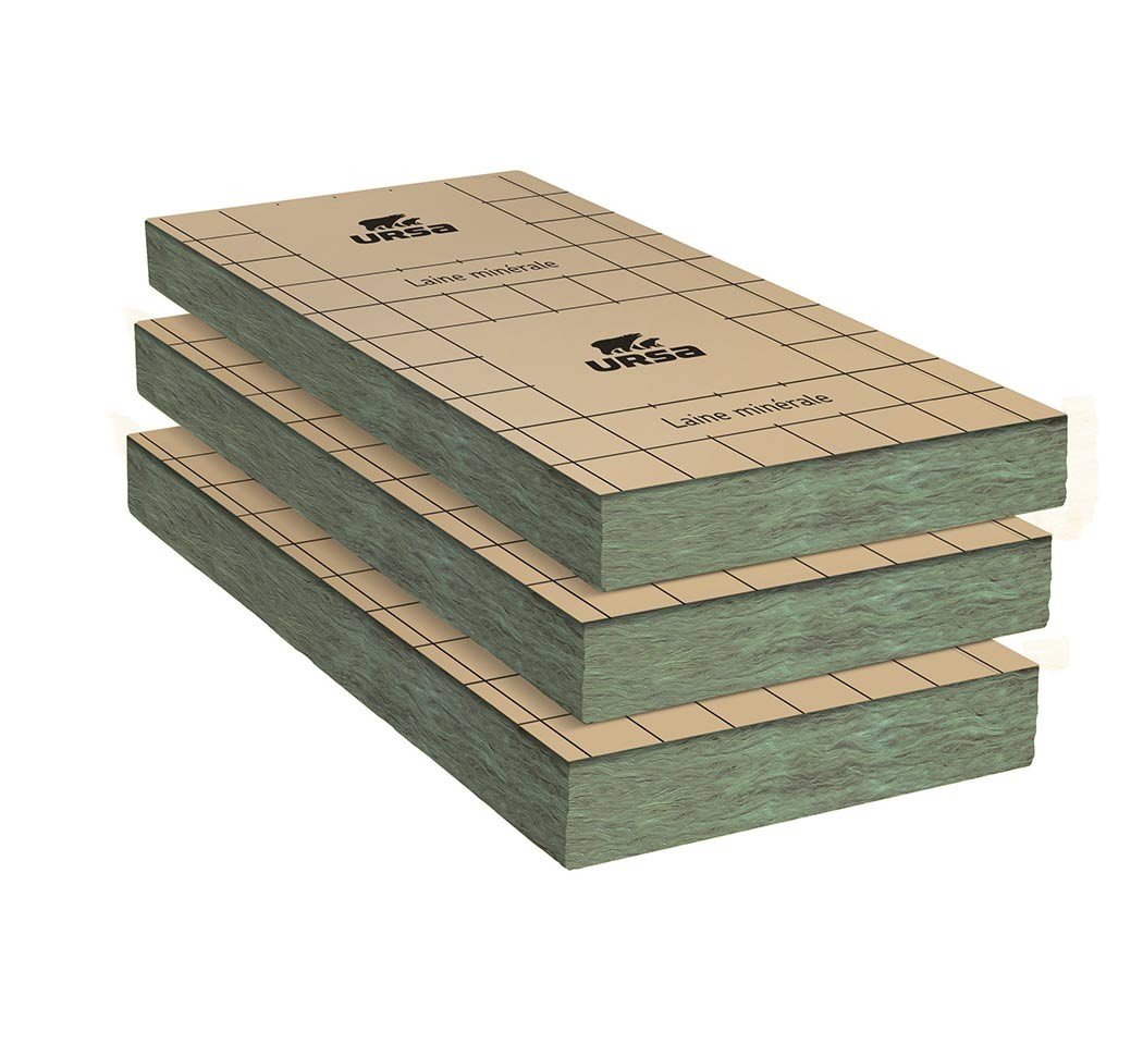 Laine de verre PRK38 PK, kraft 75 mm x 60 cm x 135 cm, R 2