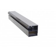 Profilé de bordure porteur RAL 7016 anthracite pour plaque polycarbonate CARBOGLASS 16 et 32 mm, longueur 3 m