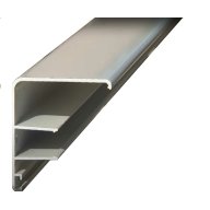 Profilé de rive blanc pour toiture polycarbonate ou panneau isolant 16 et 32 mm, longueur 4.60 m
