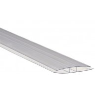 Profil polycarbonate en H pour plaques 16 mm, longueur 3 m