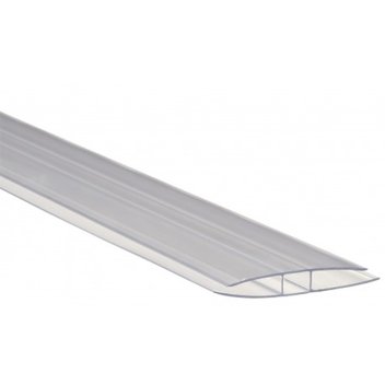 Vignette Profil polycarbonate en H pour plaques 16 mm, longueur 2 m