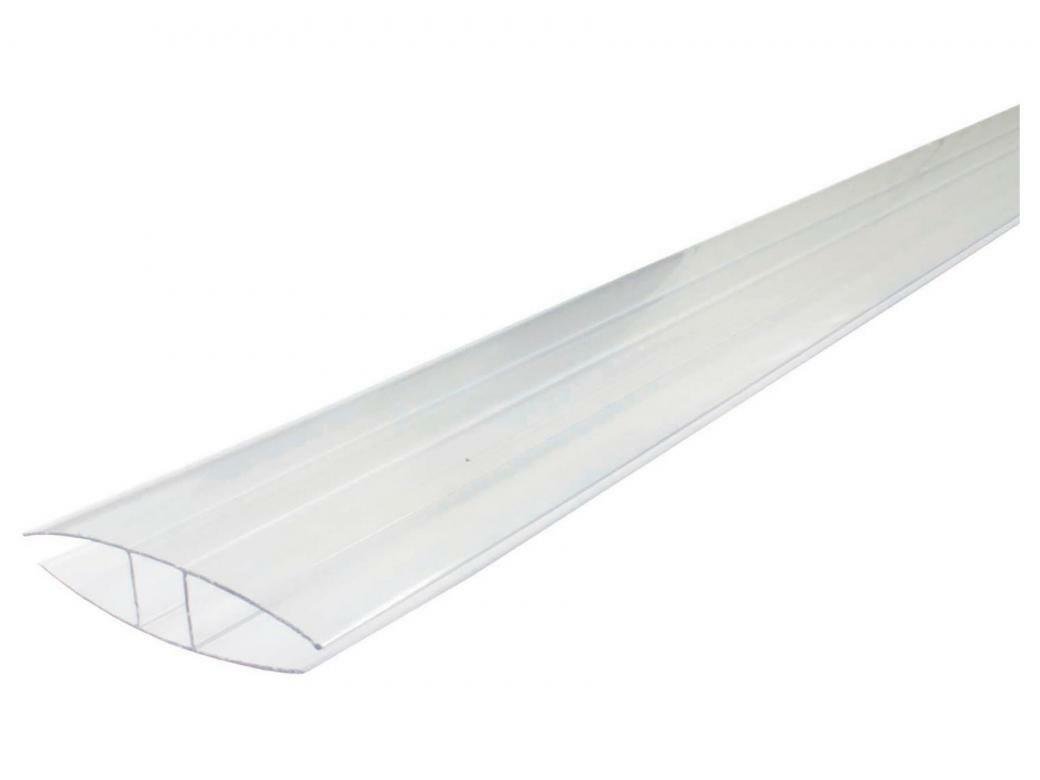 Profil polycarbonate en H pour plaques 16 mm, longueur 6 m