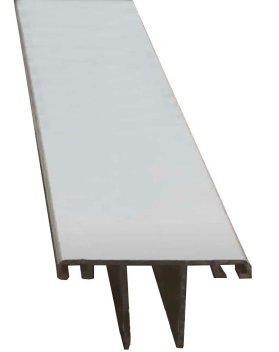 Vignette Profilé supérieur brut pour toiture polycarbonate ou panneau isolant 16 et 32 mm, longueur 4.60 m