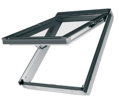 Vignette Fenêtre de toit, projection / rotation FPU-V G2, finition polyurethane blanc - 114 cm x 118 cm