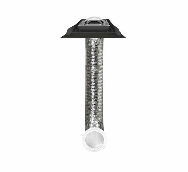 Puits de lumière SFD-S conduit souple, coupole, couverture plate - 550 mm