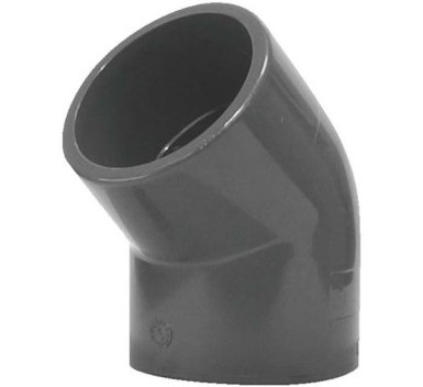 Vignette Coude PVC pression 45° F/F - Ø 90 mm