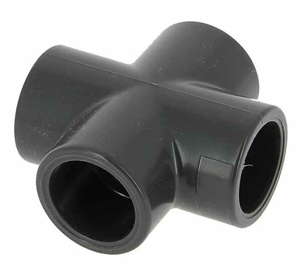 Croix PVC pression F/F 90° - Ø 25 mm