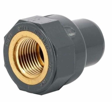 Vignette Manchon mixte PVC pression insert laiton - Ø 63 / 75 mm