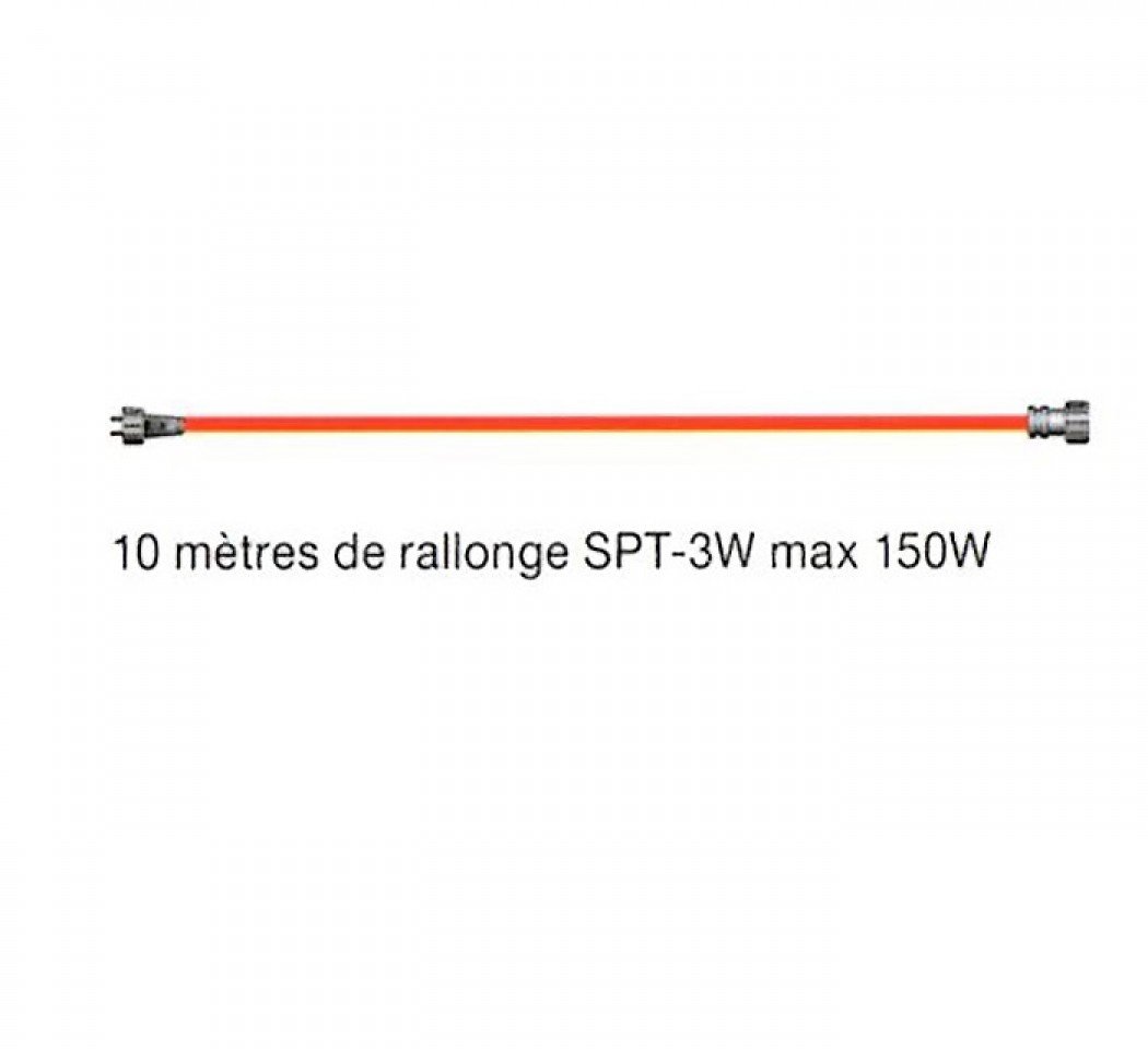 Rallonge 10 mètres SPT3, 150w max