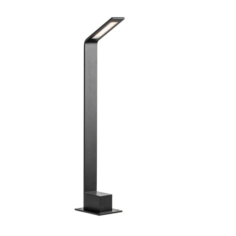 Borne lumineuse couleur noire Reno à faisceau lumineux