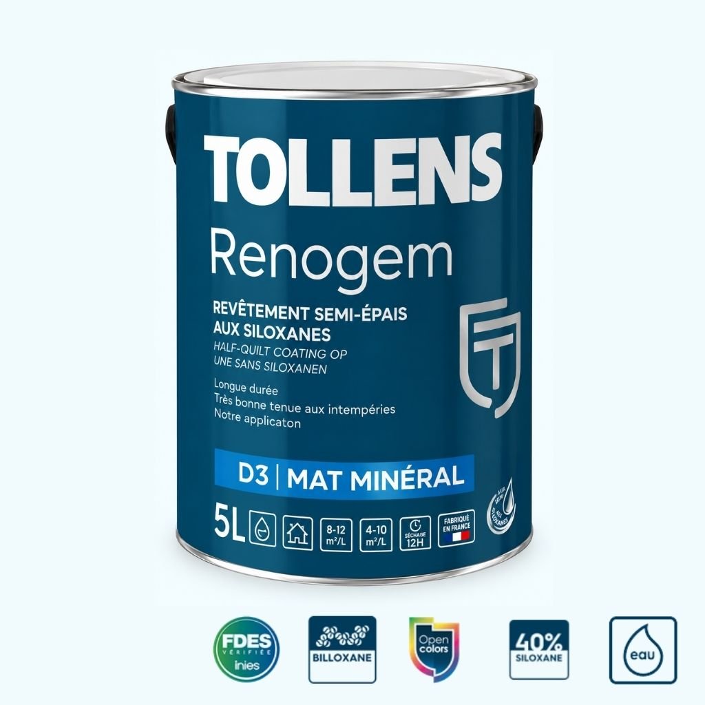 Peinture décorative et revêtement semi-épais TOLLENS RENOGEM