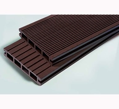 Vignette Lame de terrasse Reverso 25 mm x 14 cm x 2.4 m, alvéolaire, chocolat