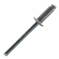 Rivet aluminium tête plate 4.8 mm x 20 mm