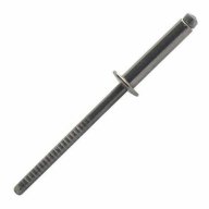 Rivet inox A2 tête plate 4.0 mm x 16 mm