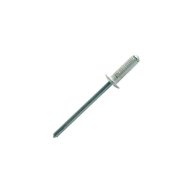Rivet cannelés aluminium tête plate 4.0 mm x 16 mm
