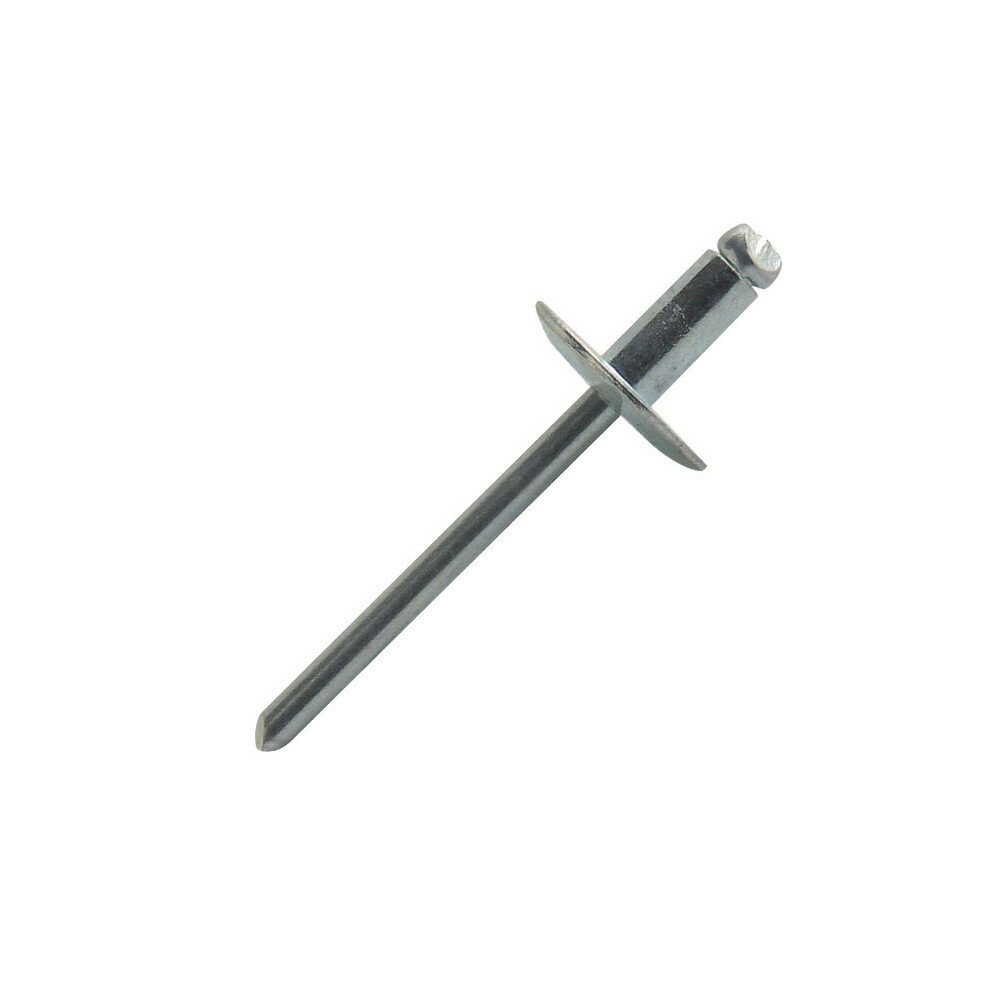 Rivet acier tête extra large 4.8 mm x 20 mm