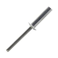 Rivet étanche aluminium / inox tête plate 4.8 mm x 21 mm