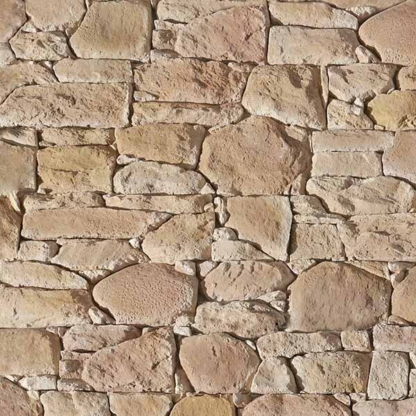 Parement Roca ton Corse rosé sur treillis