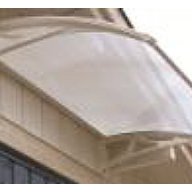 Marquise pour porte d'entrée Roma 120x70 Blanc